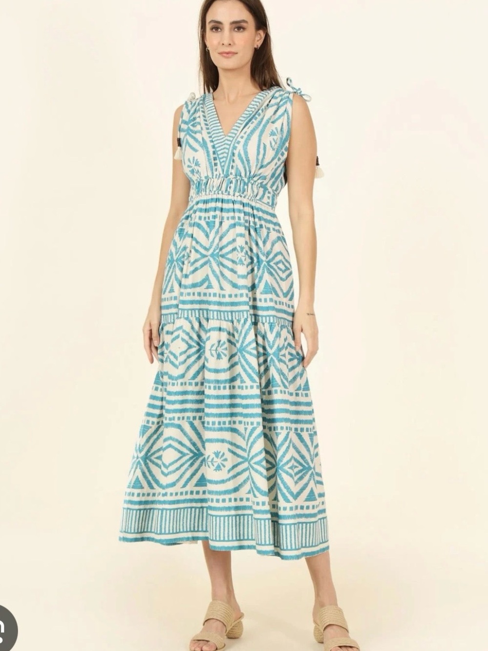 Omika Rosalita Midi in Jolie Lagoon Small New without tags 100% cotton